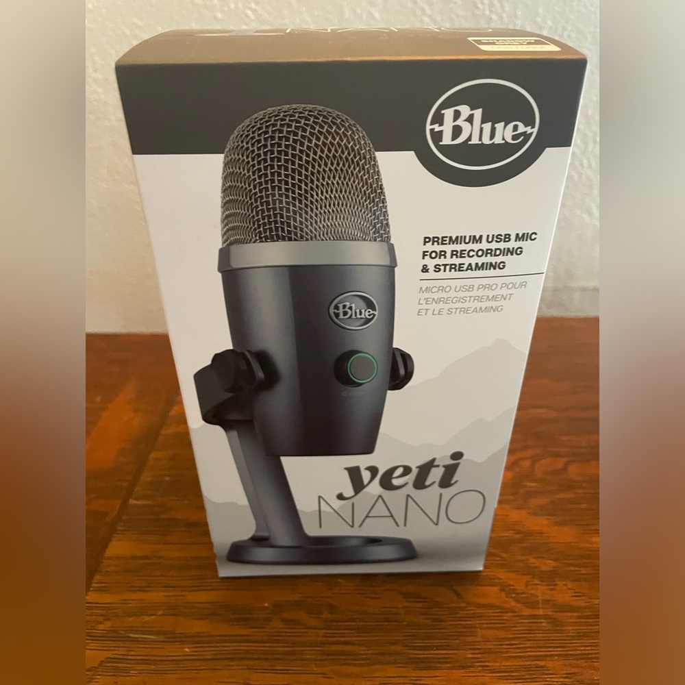 SOLD!!!
Yeti Nano Premium USB Mic unopened box SOLD!!!